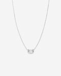 Bryan Anthonys Self Love Marquise Solitaire Necklace Silver