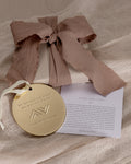 Bryan Anthonys Highs and Lows Metal Holiday Ornament in Gold with Meaning Card