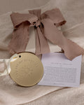 Bryan Anthonys You Are My Sunshine Metal Ornament in Gold with Meaning Card