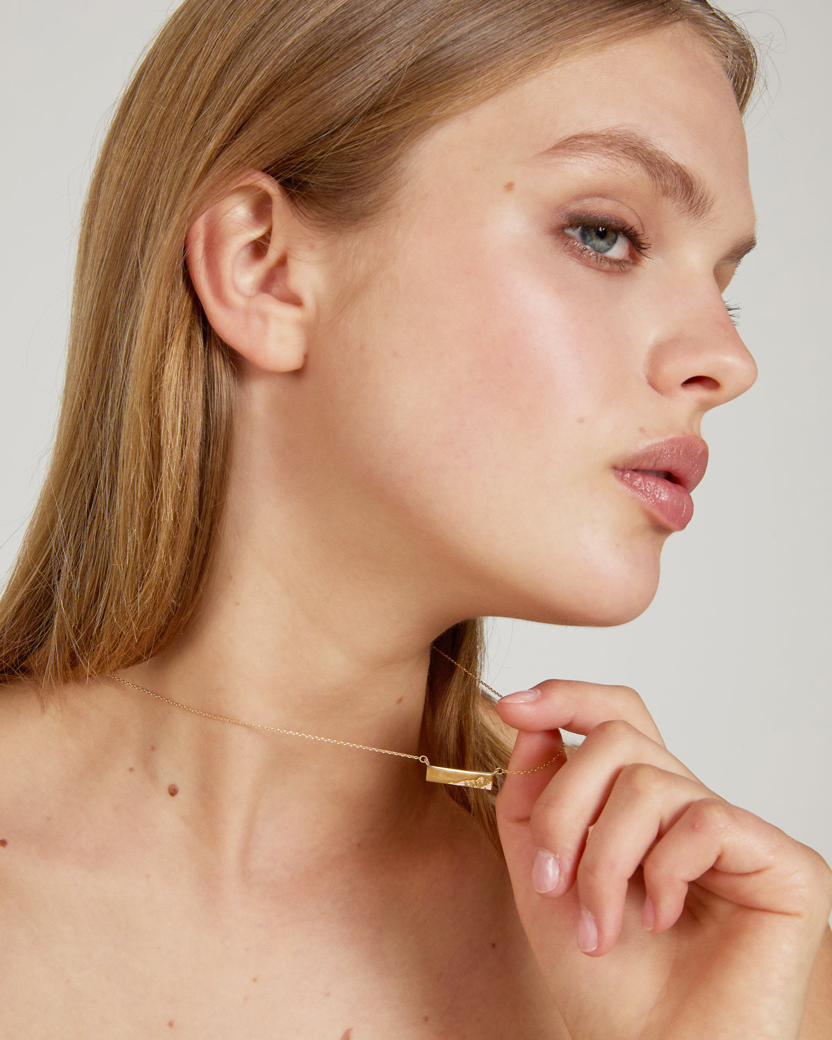 Bryan Anthonys A Love That Runs Deep Gold Necklace On Model