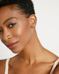 Bryan Anthonys Dainty Tribe Gold Stud Earrings On Model