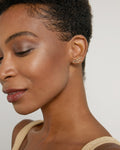 Model wearing Create Your Own Constellation Earring Climbers in 14k gold finish