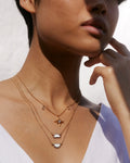 Bryan Anthonys You Are My Sunshine Gold Necklace Set with Crystals on model
