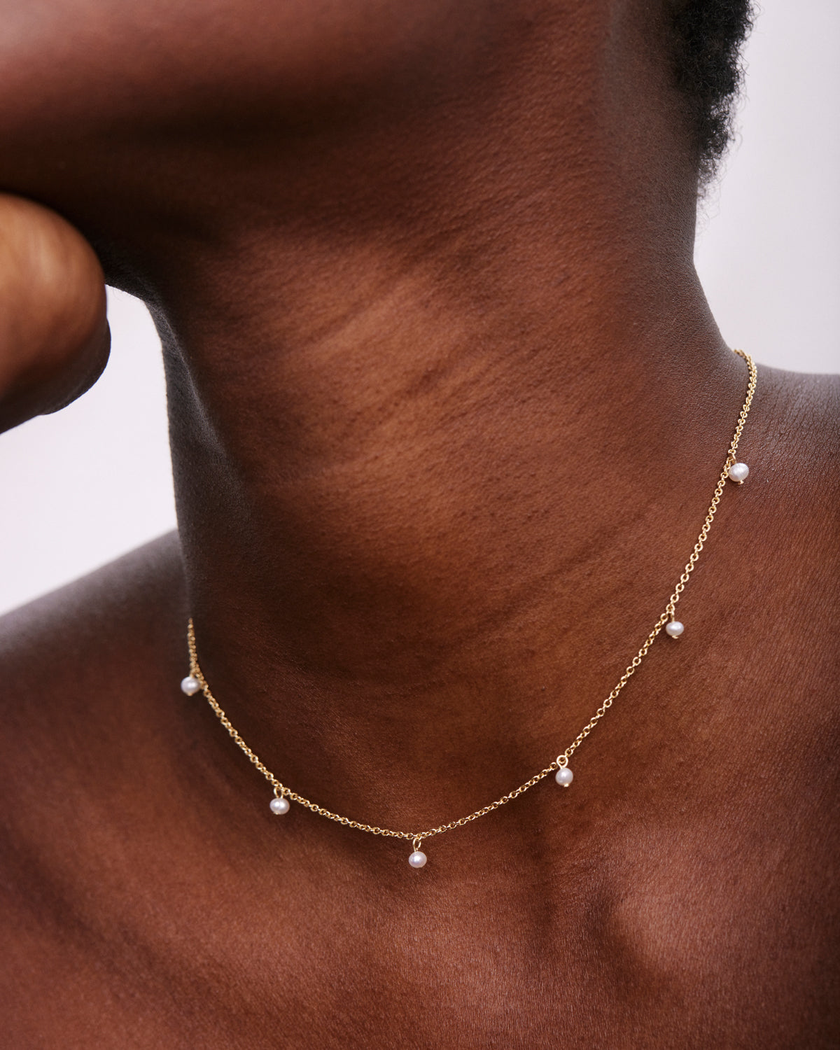 Bryan Anthonys Grit Gold Choker Necklace On Model