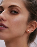 Bryan Anthonys One Door Closes Gold Stud Earring On Model