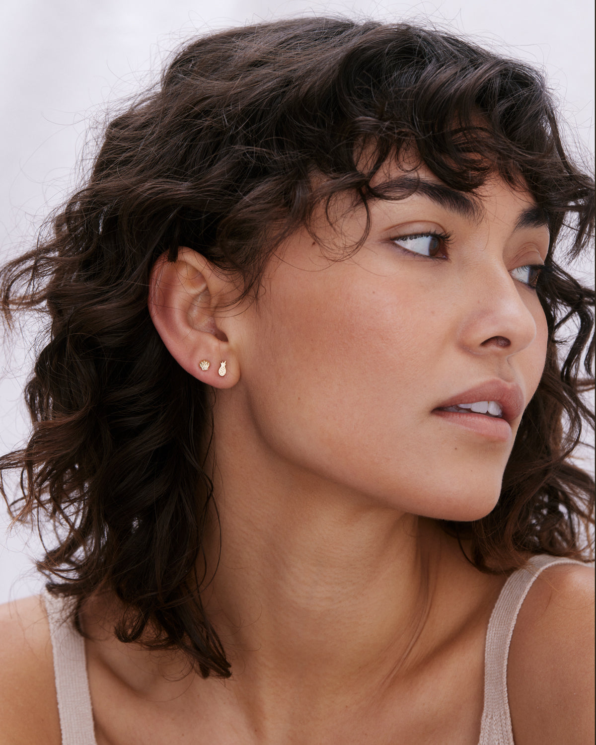 Bryan Anthonys Be Your Own Kind Of Beautiful Gold Stud Earrings On Model