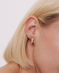 Bryan Anthonys Beautifully Broken Gold Huggie Earrings On Model