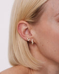 Bryan Anthonys Beautifully Broken Gold Stud Earrings On Model