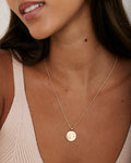 Bryan Anthonys Gold Pisces Zodiac Necklace On Model