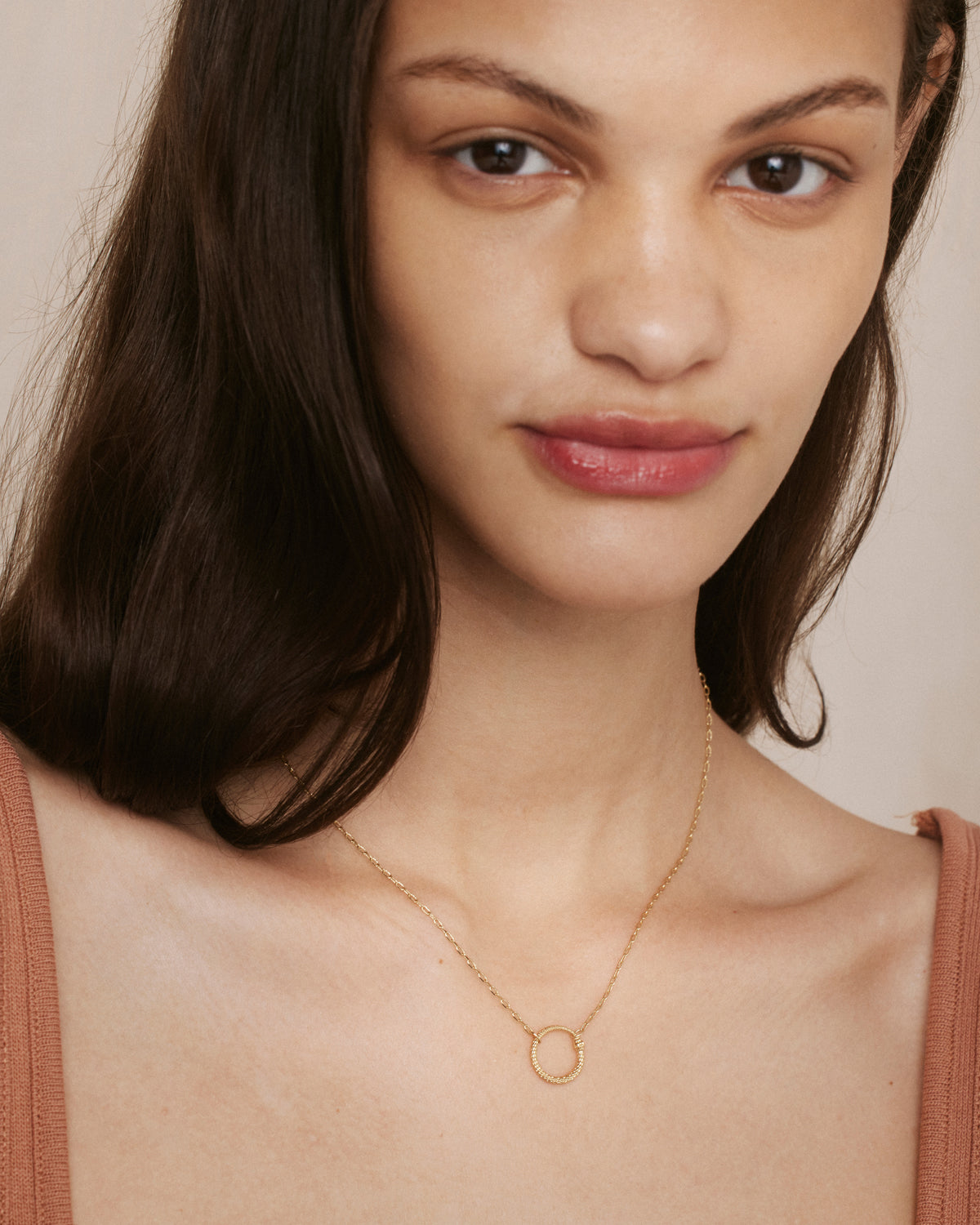 Bryan Anthonys Begin Again Gold Snake Necklace On Model