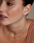 Bryan Anthonys Layers of You Connected Gold Bold Paperclip Chain Necklace On Model