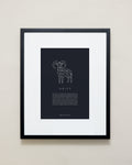 Bryan Anthonys Home Decor Aries Zodiac Symbol Framed Graphic Print Black Frame 16x20