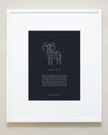 Bryan Anthonys Home Decor Aries Zodiac Symbol Framed Graphic Print White Frame 20x24
