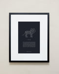 Bryan Anthonys Home Decor Leo Zodiac Symbol Framed Graphic Print Black Frame 16x20