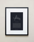 Bryan Anthonys Home Decor Pisces Zodiac Symbol Framed Graphic Print Black Frame 16x20