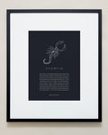 Bryan Anthonys Home Decor Scorpio Zodiac Symbol Framed Graphic Print Black Frame 20x24