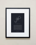 Bryan Anthonys Home Decor Scorpio Zodiac Symbol Framed Graphic Print Black Frame 16x20