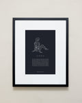 Bryan Anthonys Home Decor Virgo Zodiac Symbol Framed Graphic Print Black Frame 16x20
