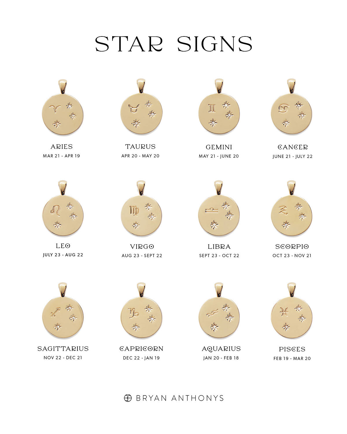 Kirstin Ash | Gold Plated Taurus Zodiac Necklace | Silvermoon Jewellers