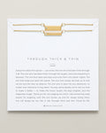 Bryan Anthonys Through Thick and Thin Gold Bracelet Set On Card