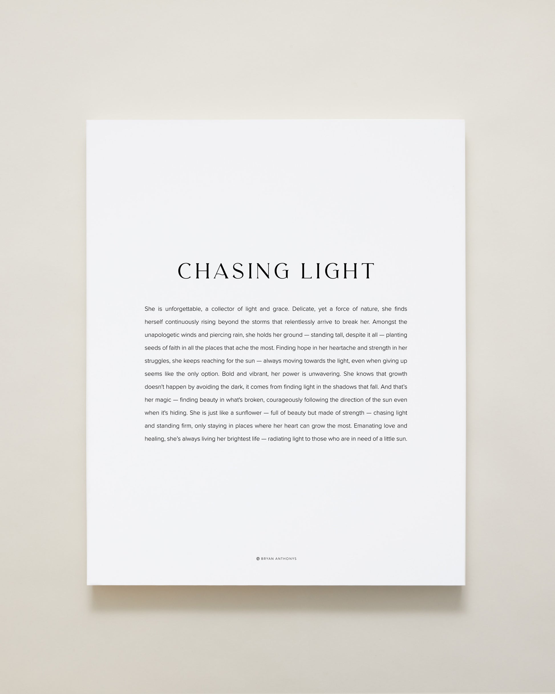 Bryan Anthonys Home Decor Modern Canvas Chasing Light 16x20