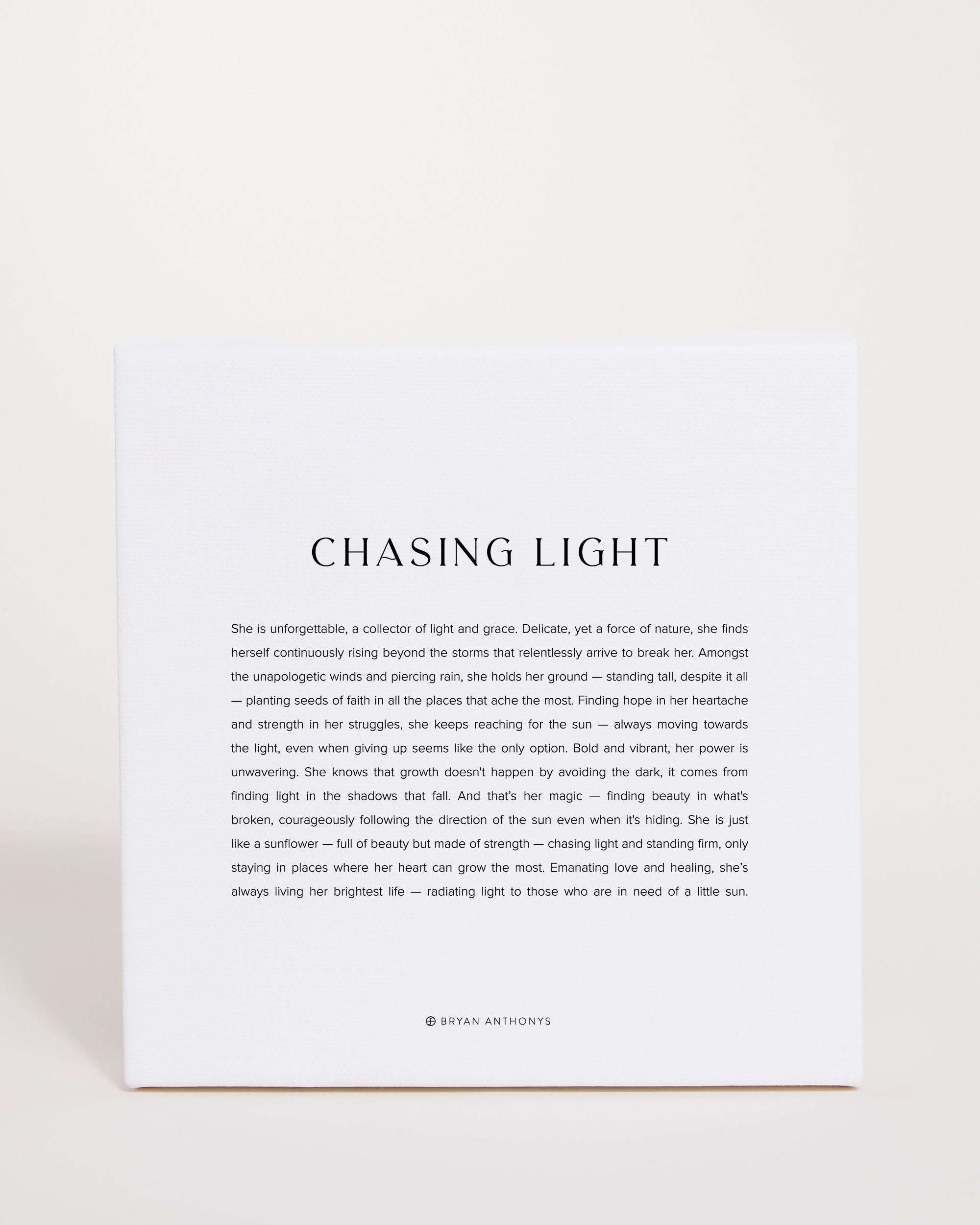 Bryan Anthonys Home Decor Chasing Light Modern Mini Canvas 6x6 Front View
