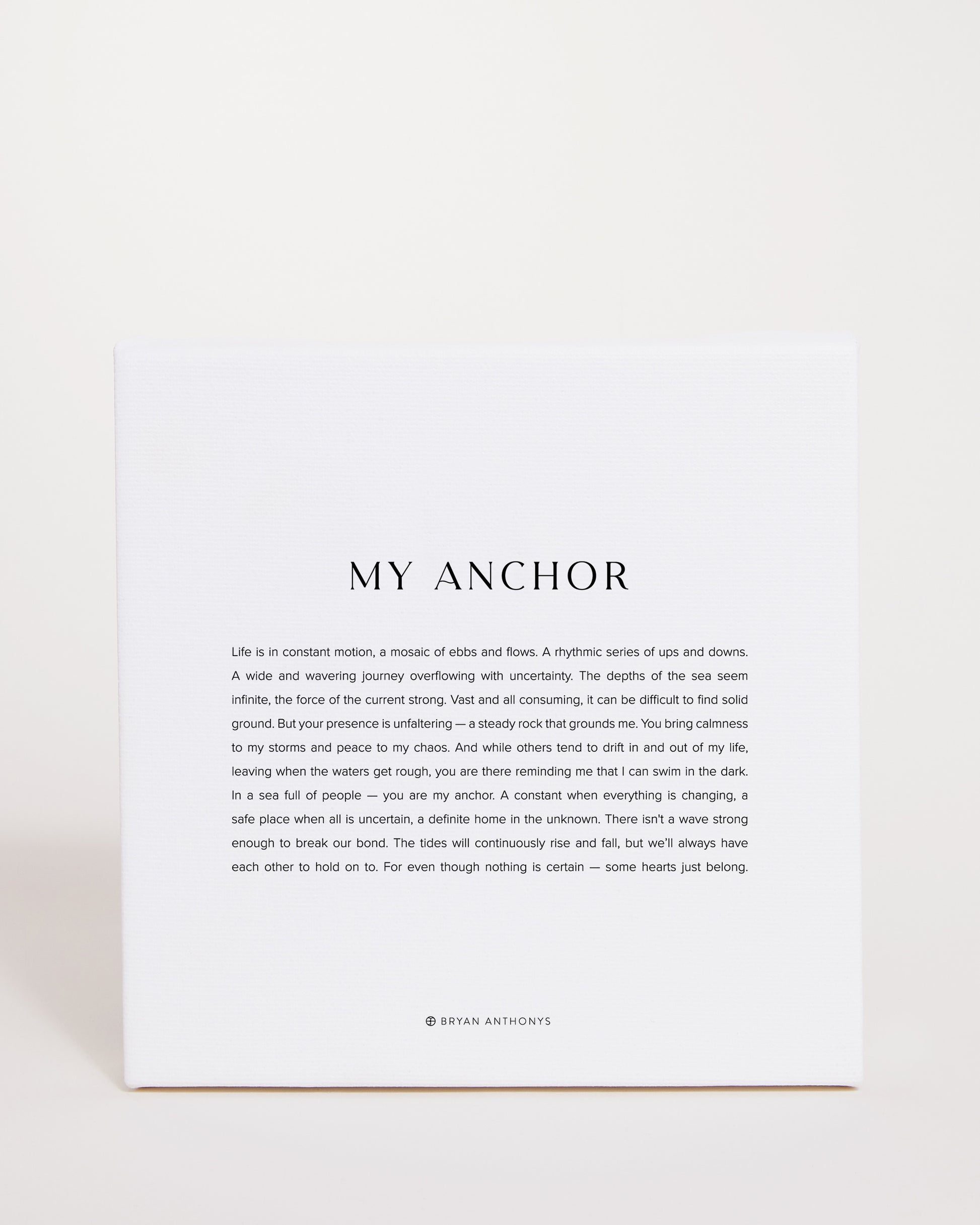 Bryan Anthonys Home Decor My Anchor Modern Mini Canvas 6x6 Front View