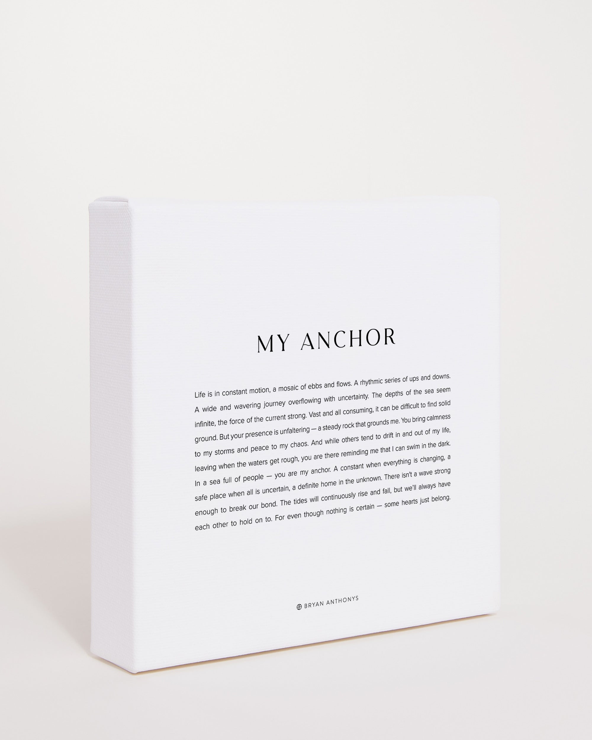 Bryan Anthonys Home Decor My Anchor Modern Mini Canvas 6x6 Side View