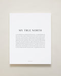 Bryan Anthonys Home Decor My True North Modern Canvas Hand-Stretched Matte White 16x20