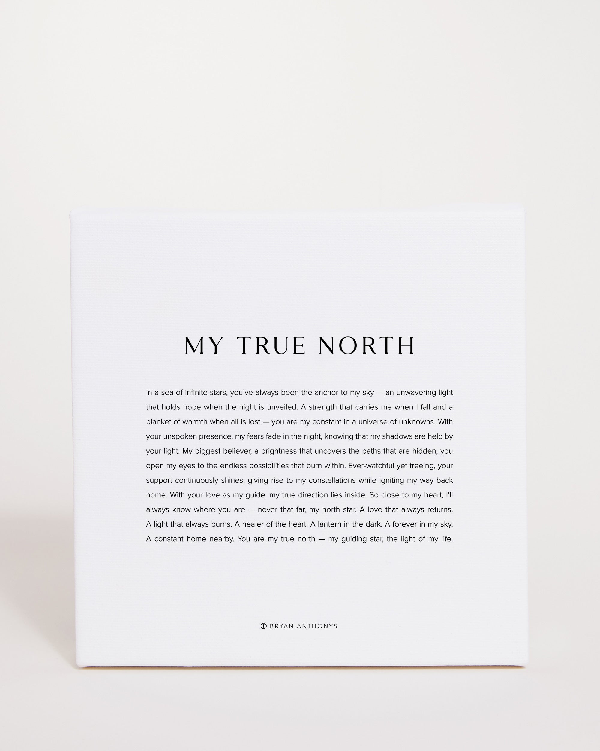 Bryan Anthonys Home Decor My True North Modern Mini Canvas 6x6 Front View
