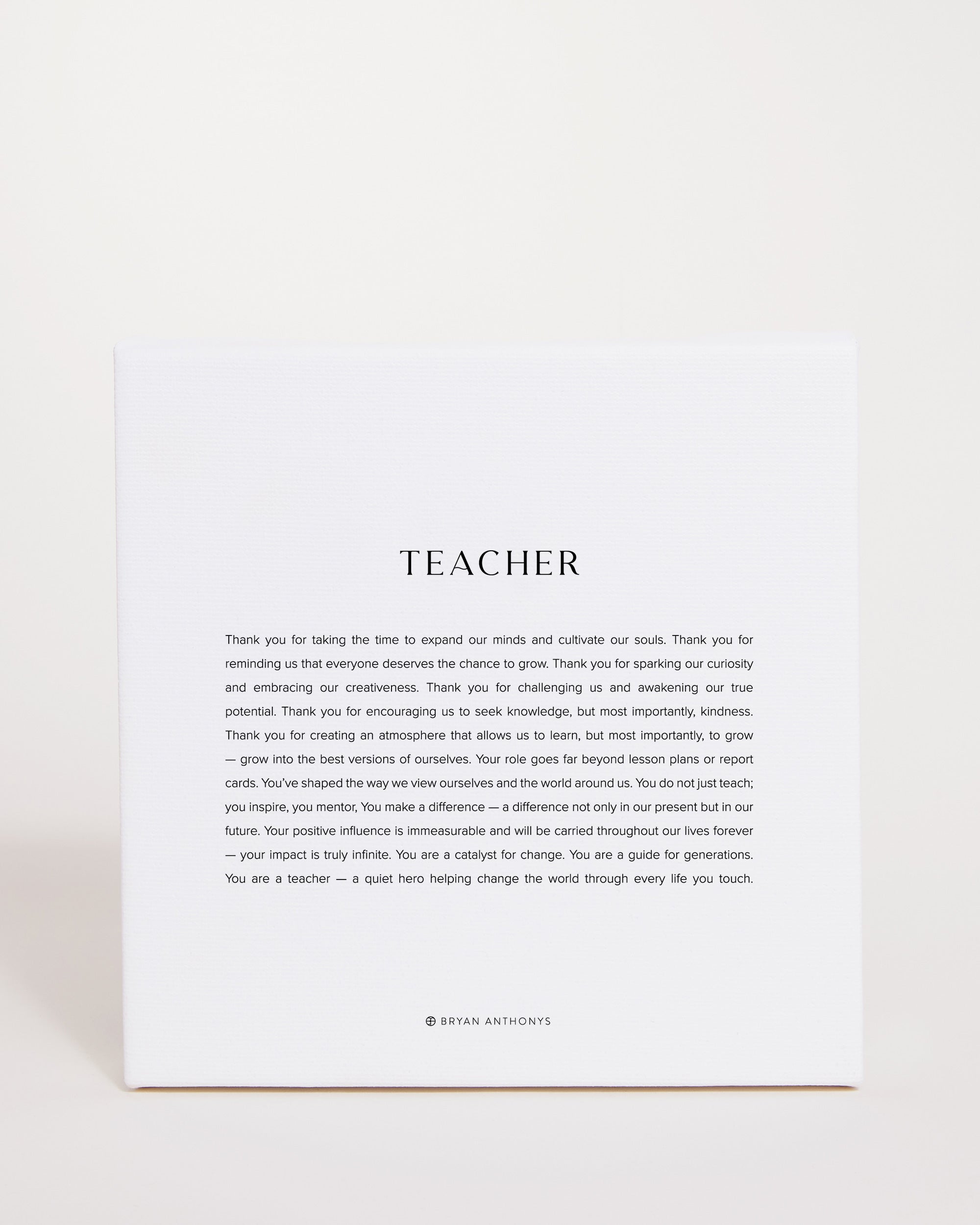 Bryan Anthonys Home Decor Teacher Modern Mini Canvas 6x6 Front View
