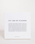 Bryan Anthonys Home Decor You Are My Sunshine Modern Mini Canvas 6x6 Front View