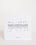 Bryan Anthonys Home Decor Big Dipper & Little Dipper Script Mini Canvas 6x6 Front View