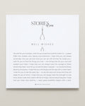 Bryan Anthonys Stories of You Silver Well Wishes Charm On Card
