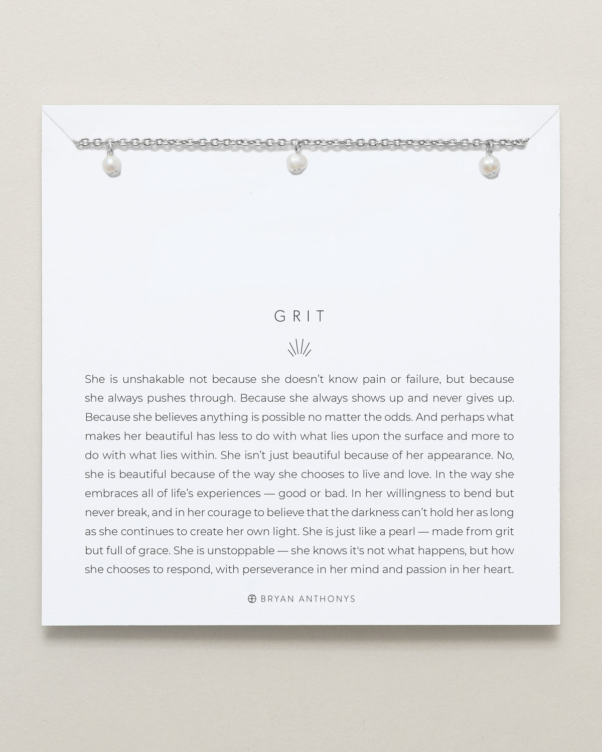 Bryan Anthonys Grit Silver Choker Necklace On Card