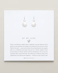 Bryan Anthonys By My Side Pearl Silver Drop Earrings On Card