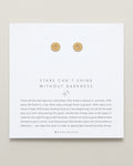 Stars Can't Shine Without Darkness Earrings on card