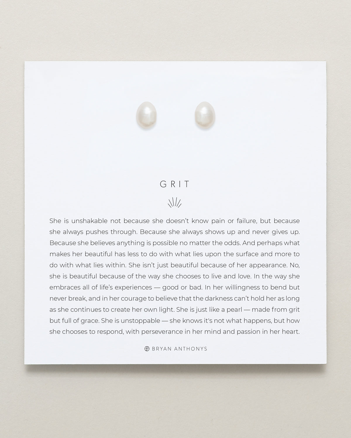  Bryan Anthonys Grit Bold Stud Earrings On Card