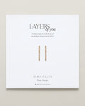 Bryan Anthonys Layers of You Gold Simplicity Pave Hoops On Card
