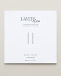 Bryan Anthonys Layers of You Silver Simplicity Pave Hoops On Card