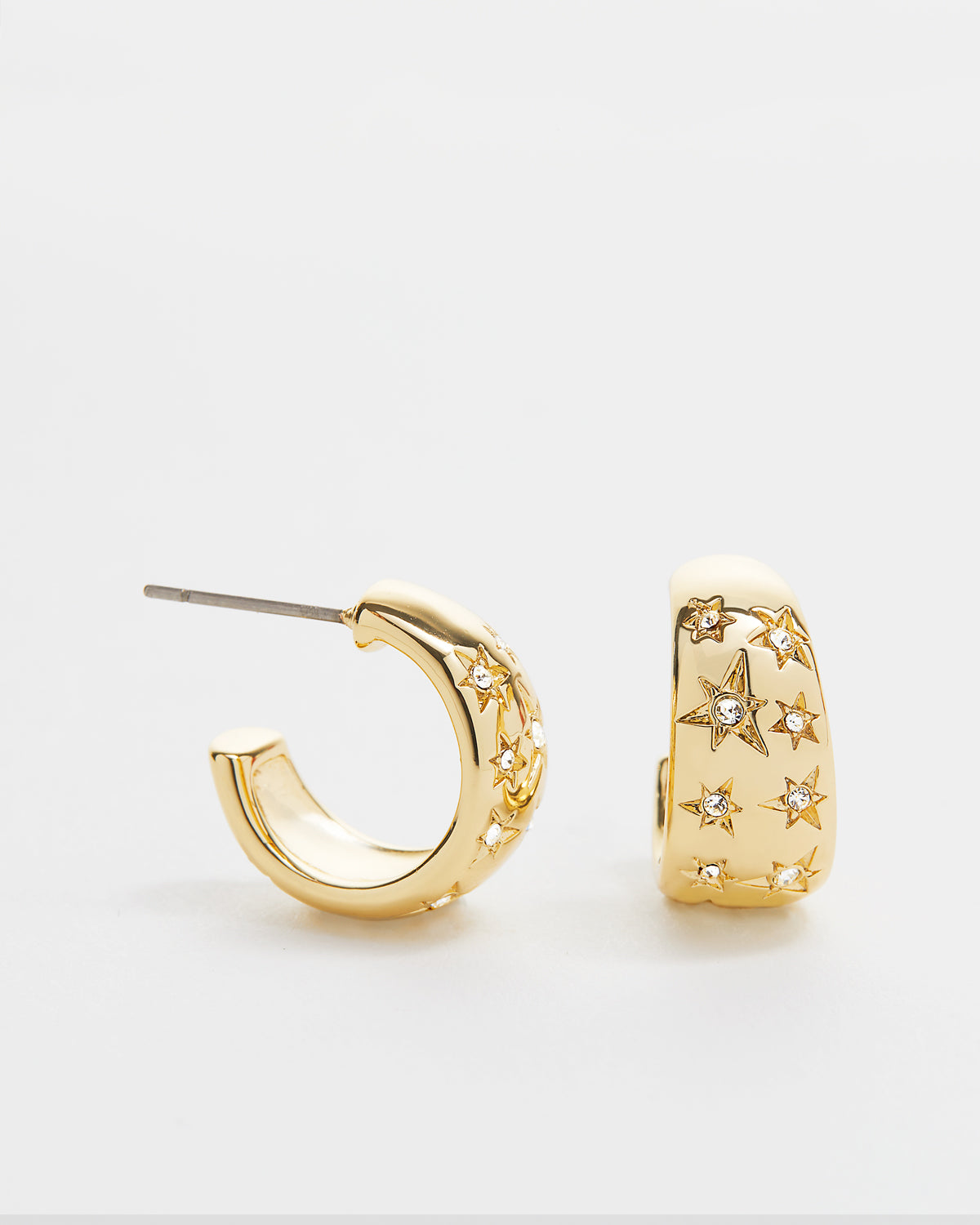 Bryan Anthonys To The Moon And Back Gold Hoop Earrings Macro