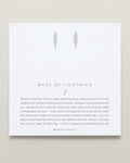 Bryan Anthonys Made Of Lightning Silver Earrings On Card