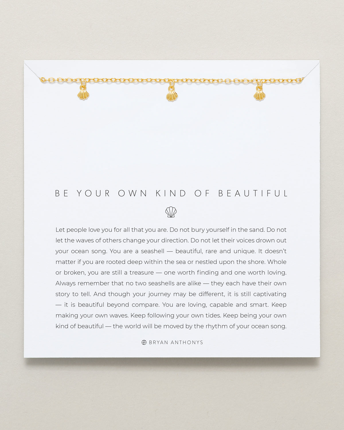 Bryan Anthonys Be Your Own Kind Of Beautiful Silver Necklace On Card