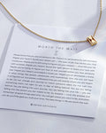 Worth The Wait Icon Necklace on card