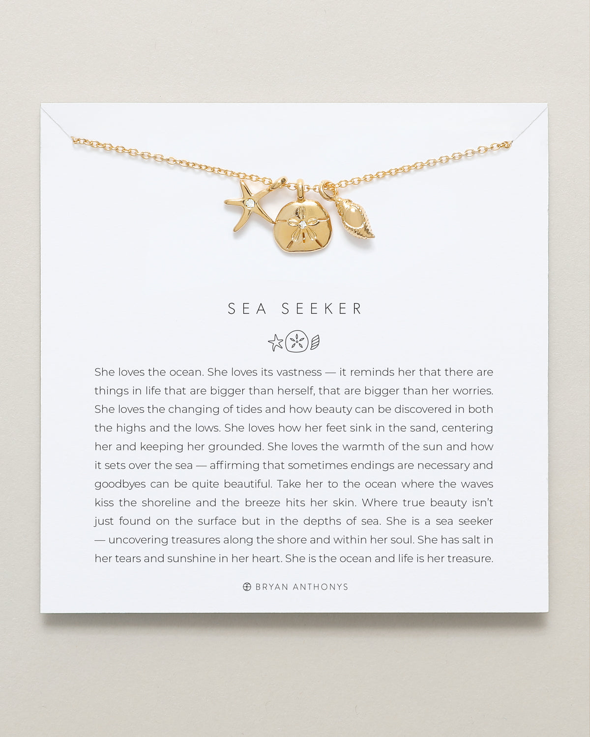 bryan anthonys dainty sea seeker necklace 14k gold