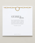 Bryan Anthonys Stories of You Gold Paperclip Chain On Card