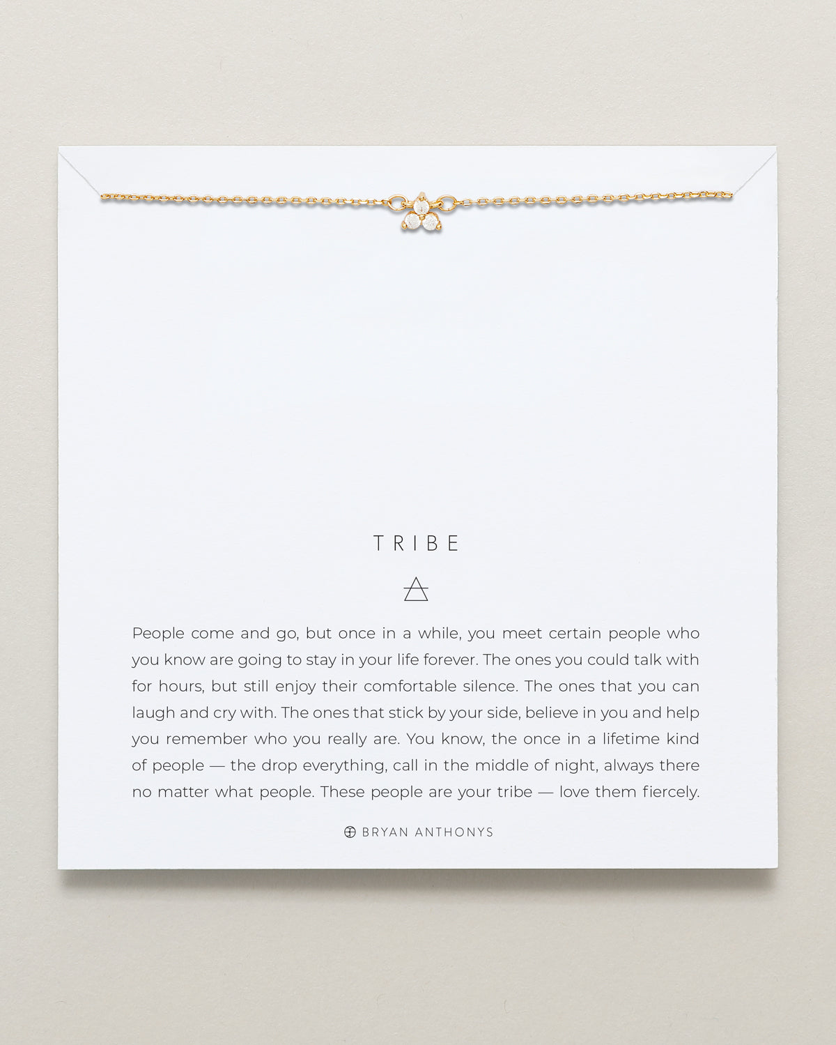 Bryan Anthonys Dainty Tribe Gold Necklace On Card
