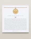 Bryan Anthonys Where You're Meant To Be Gold Necklace On Card