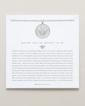Bryan Anthonys Where You're Meant To Be Silver Necklace On Card