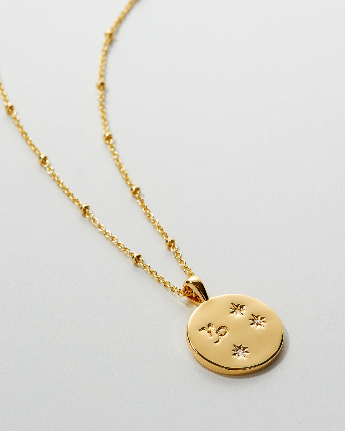 Zodiac Sign Birthstone Gold Necklace – Pineal Vision Jewelry